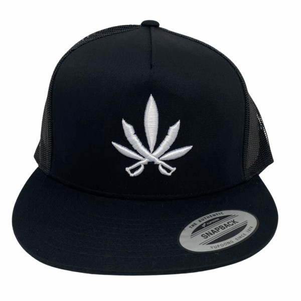 Mesh Snapback Black & White Mesh Hat