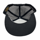 Mesh Snapback Black & White Mesh Hat - Image 3