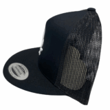 Mesh Snapback Black & White Mesh Hat - Image 5